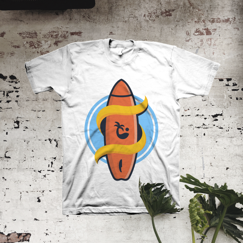 Surfing Day t-shirt designs for merch by amazon