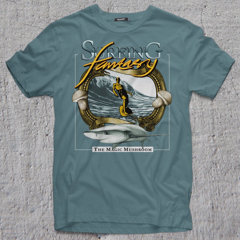 SURFING FANTASY buy t shirt design