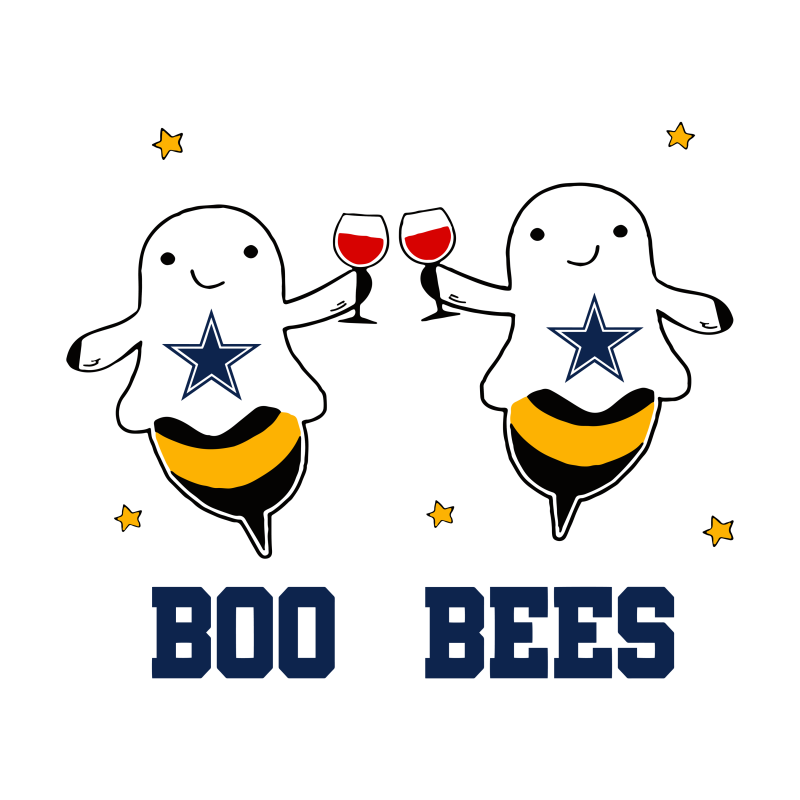 Dallas Cowboys, Boo Bees, Boo Cowboys, Funny Halloween tshirt-factory.com