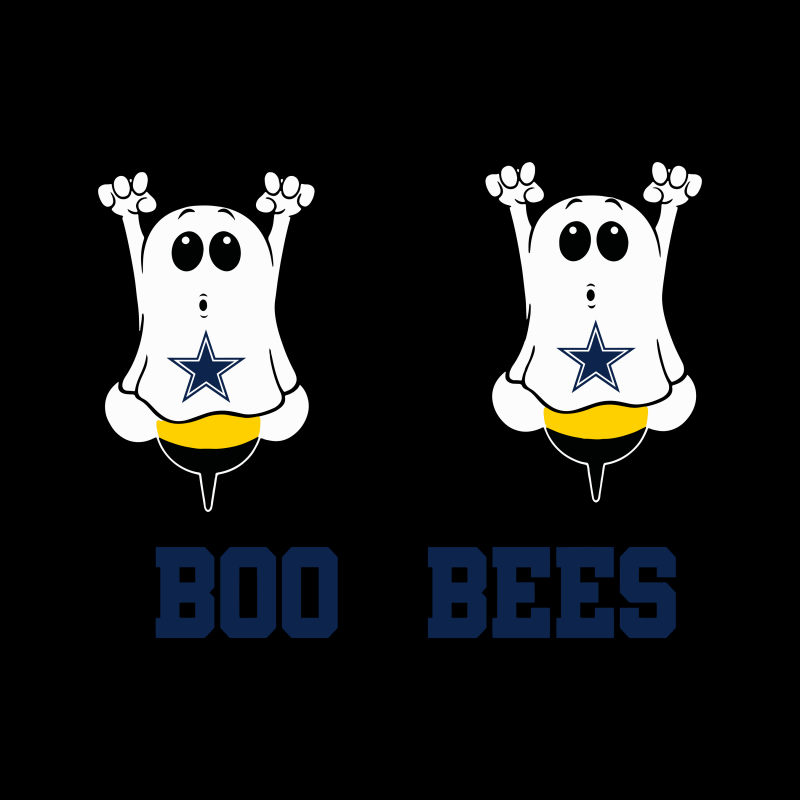 Dallas cowboys, boo bees, boo cowboys, funny halloween tshirt-factory.com