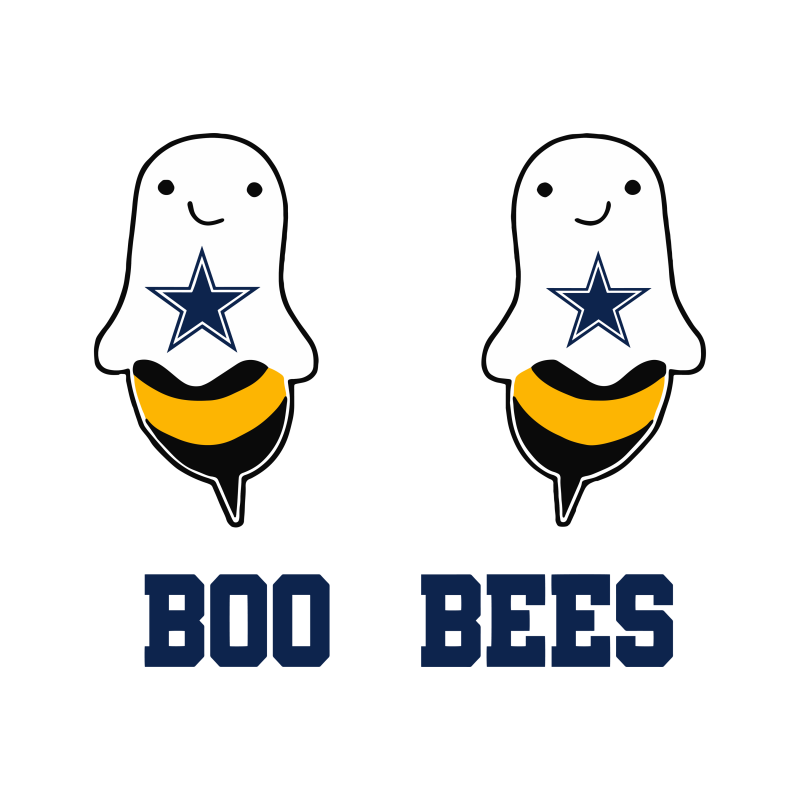 Dallas cowboys, boo bees, boo cowboys, funny halloween tshirt-factory.com
