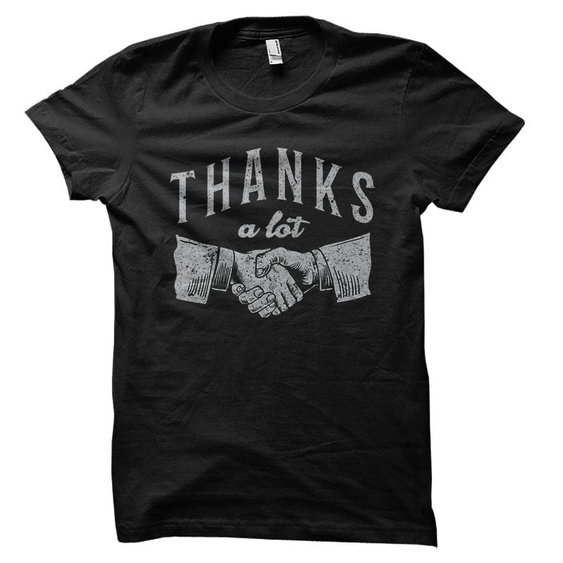 Thanks Vector t-shirt design t shirt designs for print on demand