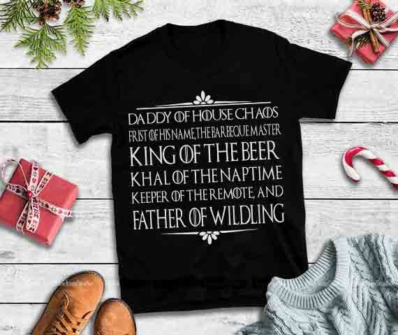 Premium Tee Sporting Fashion Awesome Daddy Of House Chaos First Of His Name The Barbeque Master design tshirt t shirt designs for teespring