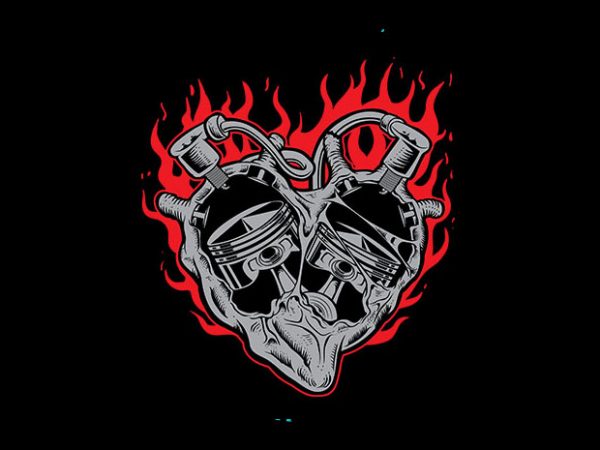 Heart vector t-shirt design