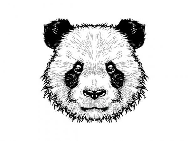 Panda vector t-shirt de
