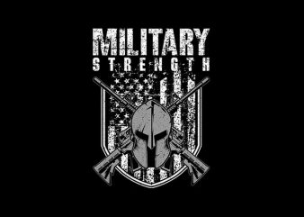 military strengh Vector t-shirt design