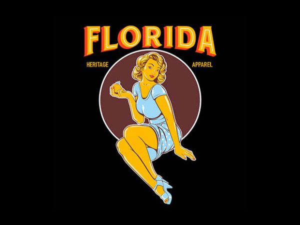 Florida vector t-shirt design