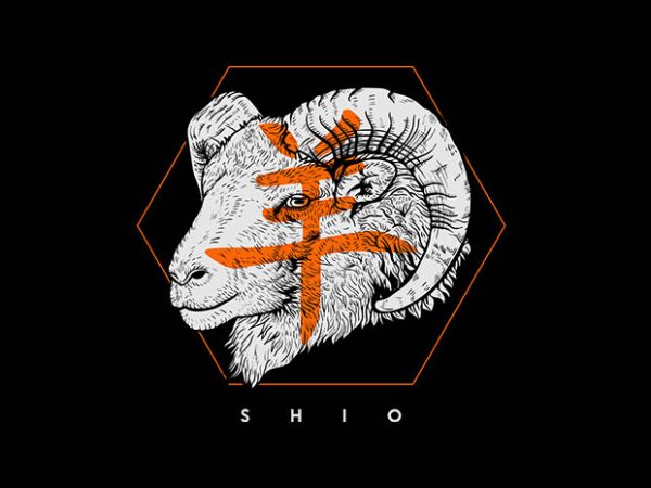 Shio vector t-shirt design