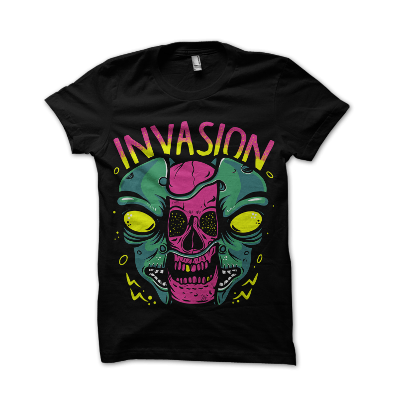 Alien Invasion t shirt designs for teespring