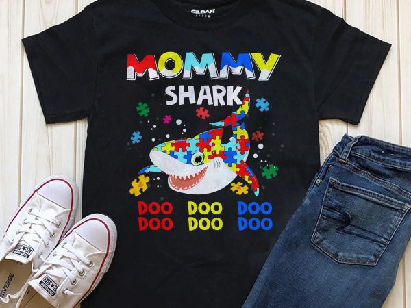 1 design 32 versions – autism shark