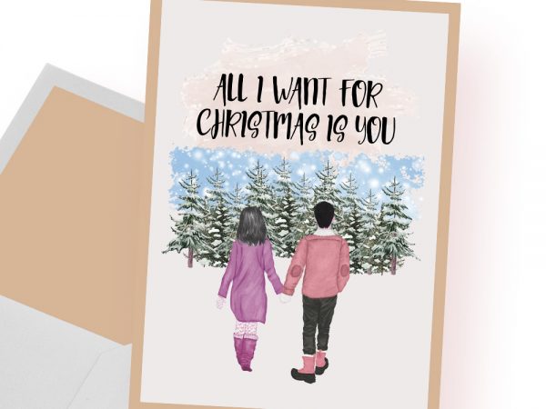 All i want for christmas is you t-shirt design png
