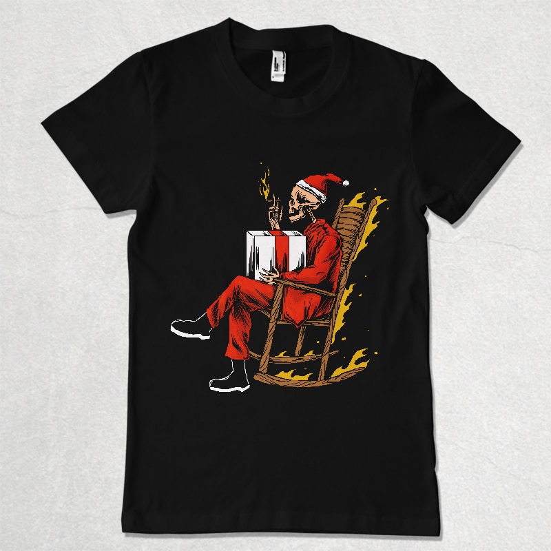 chill santa t shirt designs for printify