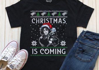 Christmas is Coming Graphic t-shirt design download