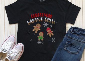 Christmas Baking Crew t-shirt design PNG