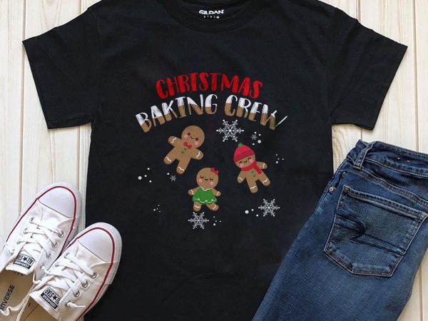 Christmas baking crew t-shirt design png
