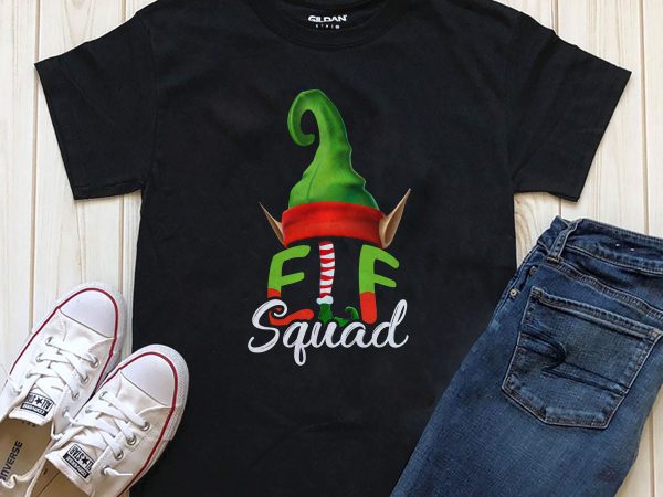 Elf squad shirt download png psd t shirt design for sale