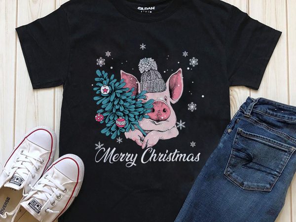 Merry christmas graphic t-shirt design download