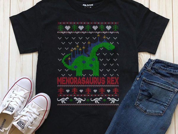 Menorasaurus rex ugly christmas shirt download buy t shirt design