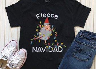 Fleece Navidad amazing Christmas shirt download t-shirt design for commercial use