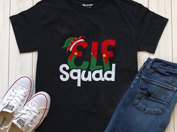 Elf squad shirt graphic for download t-shirt design for sale