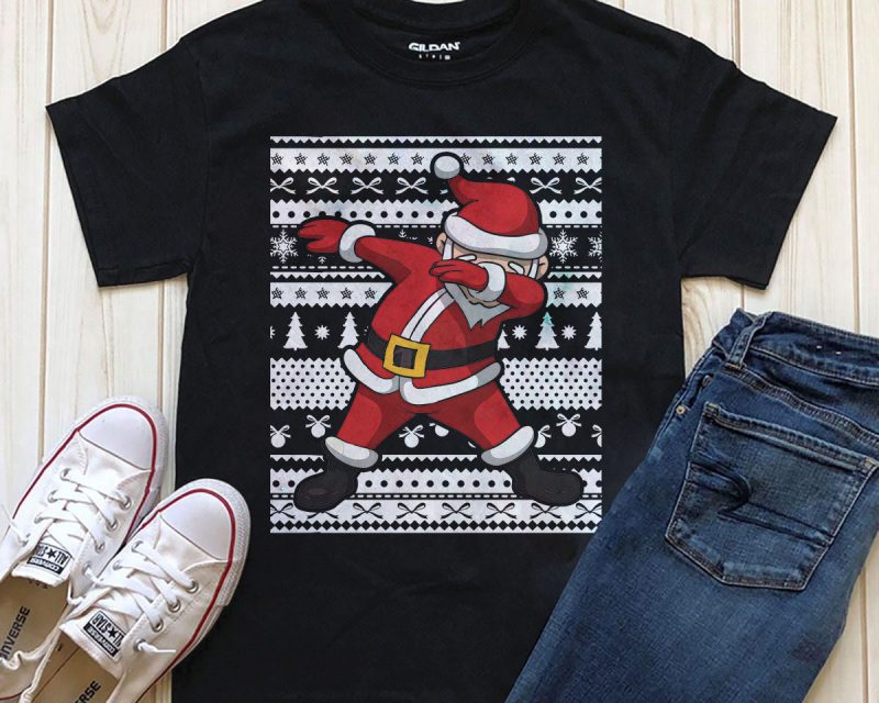 Santa T-shirt designs graphic for download PNG PSD files buy t shirt designs artwork