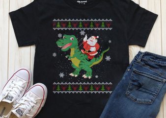 Amazing Santa shirt design for download PNG PSD files