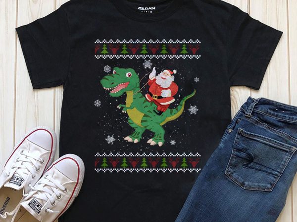 Amazing santa shirt design for download png psd files