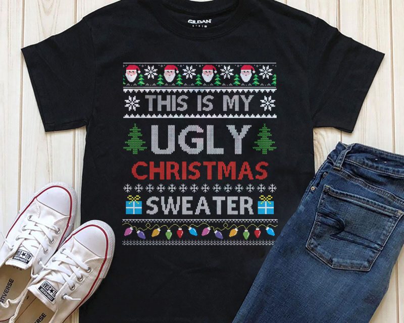 BIG BUNDLE CHRISTMAS PART 1- 420 DESIGNS – 95% OFF – WIN THE SEASON NOW! t shirt designs for printful