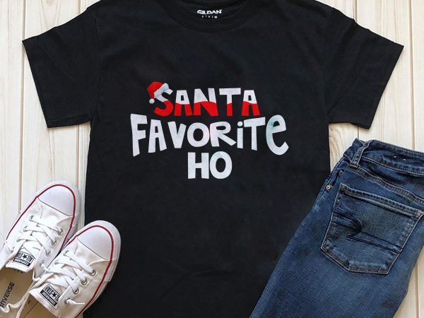 Santa favorite ho t-shirt design png