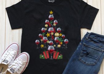 Christmas Tree T-shirt Graphic PNG PSD files for download