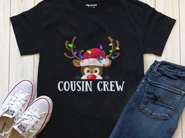 Cousin crew graphic t-shirt design for download
