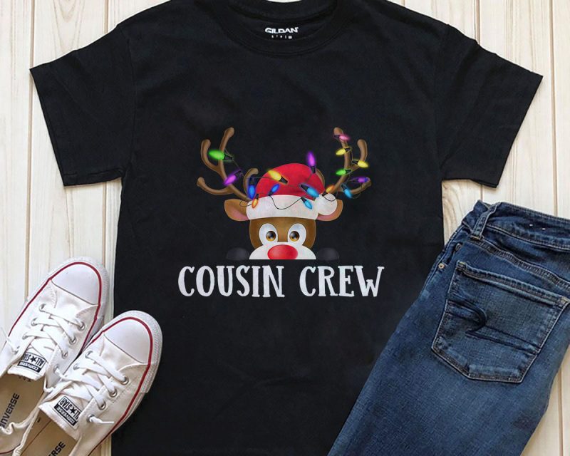 Cousin Crew graphic t-shirt design for download t shirt design graphic