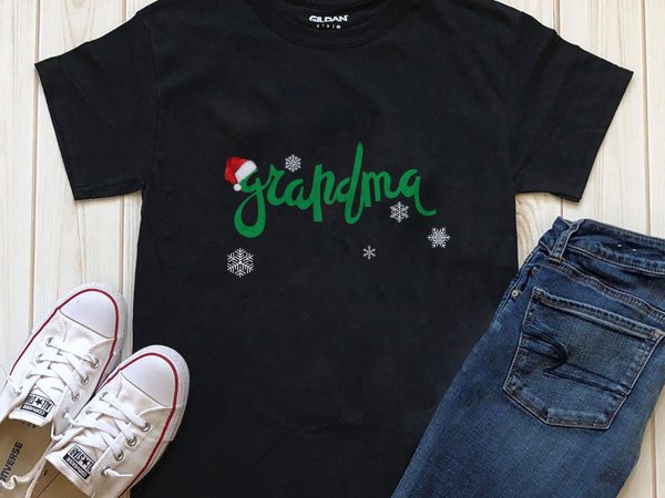 Grandma christmas t-shirt design png