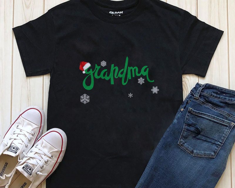 Grandma Christmas t-shirt design PNG t shirt design graphic