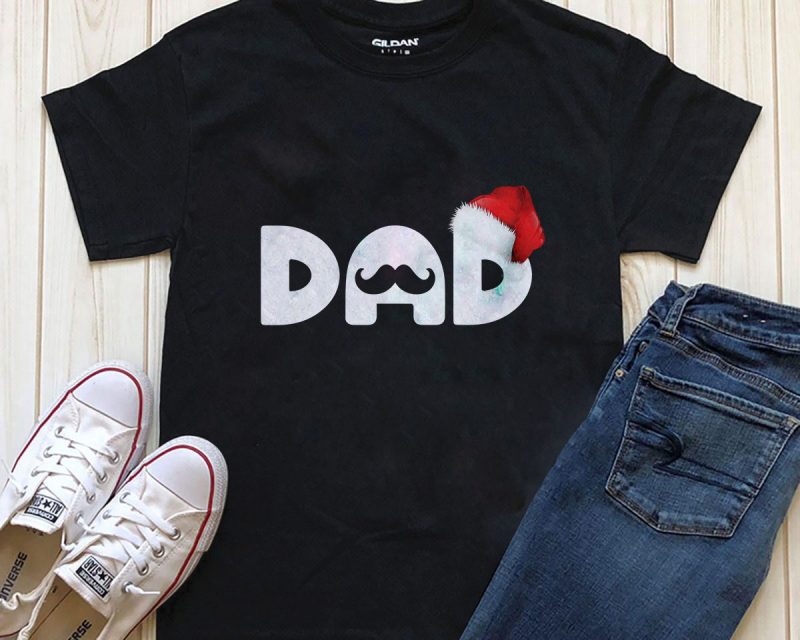 DAD Christmas T-shirt design png psd files shirt artwork for download t shirt design graphic