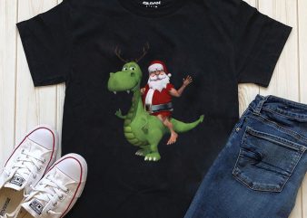 Santa Christmas t-shirt design PNG
