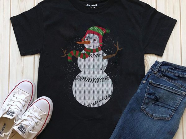 Snowman png psd t-shirt design for sale