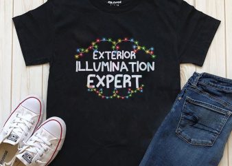 Exterior Illumination Expert Christmas T-shirt design