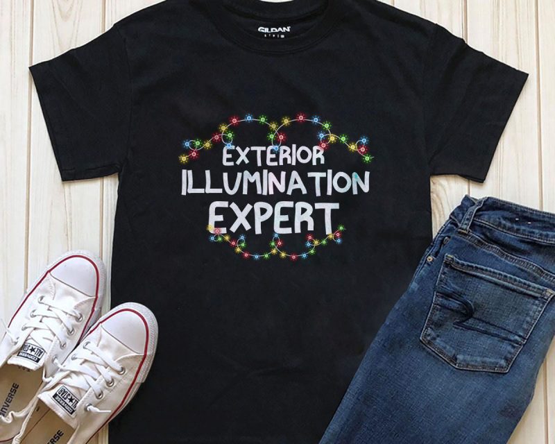 Exterior Illumination Expert Christmas T-shirt design buy t shirt design