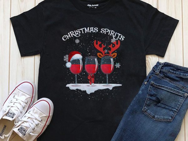 Christmas spirits digital t-shirt design