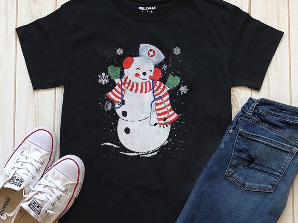 Snowman t-shirt design for download psd png files