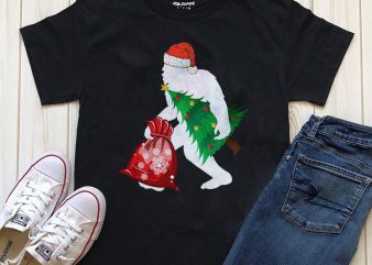 Christmas tree graphic t-shirt design for download PSD PNG files