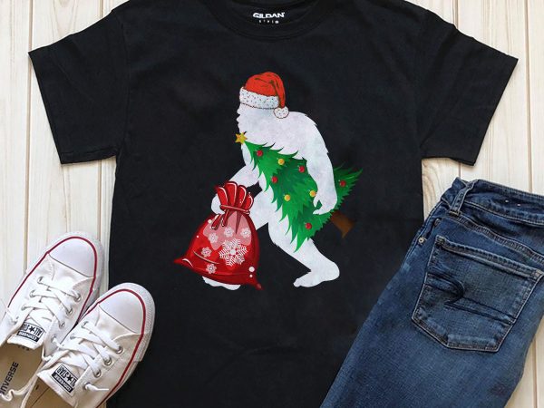 Christmas tree graphic t-shirt design for download psd png files
