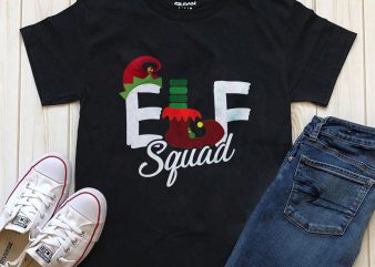 ELF squad editable t-shirt design graphic