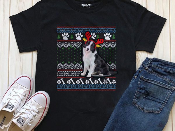 Dog christmas t shirt design png