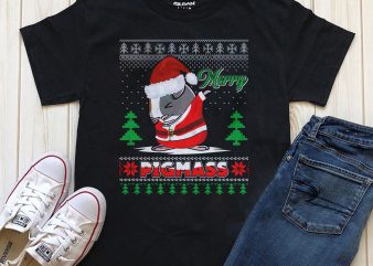 Merry Pigmass Png Psd t-shirt design