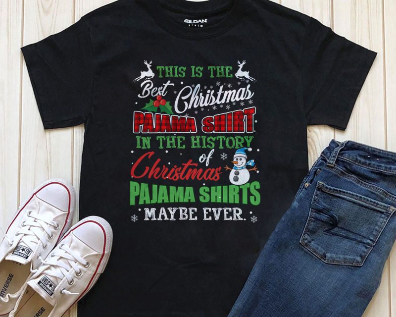 This is the best Christmas pajama Png Psd shirt design template t shirt designs for merch teespring and printful