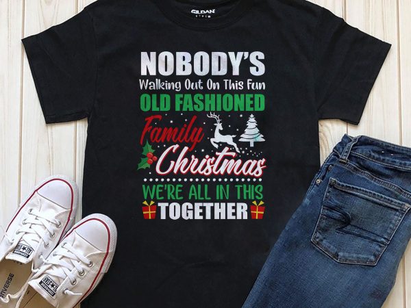 Family christmas t-shirt png psd editable text