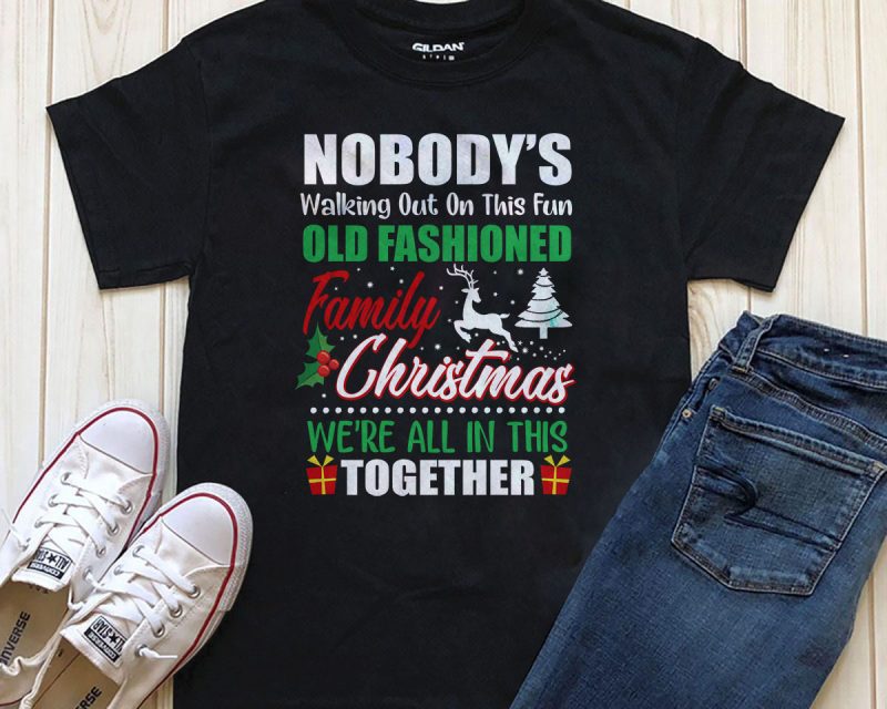 Family Christmas T-shirt PNG Psd editable text t-shirt designs for merch by amazon
