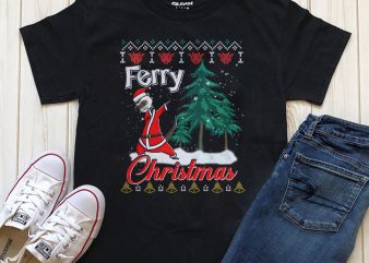 Merry Christmas Png T-shirt Design for download